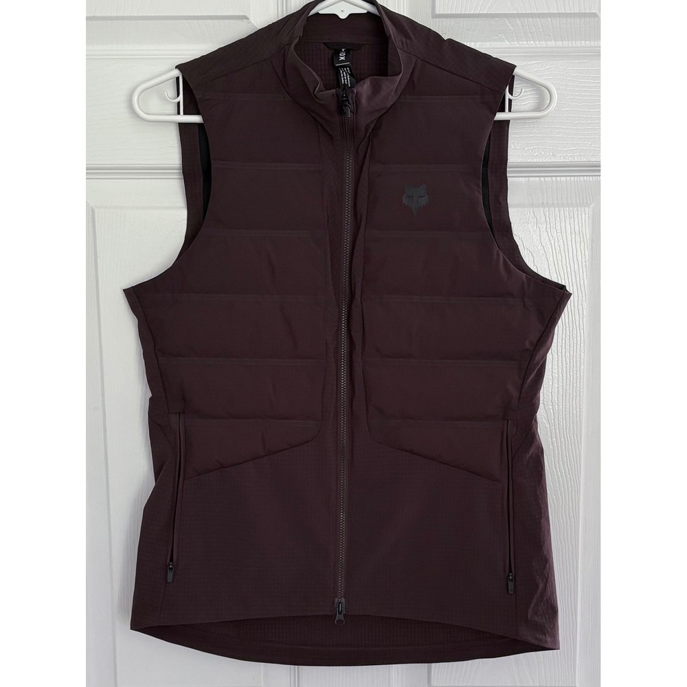 Fox Racing Flexair Fire Vest Women S Cocoa Brown Quilted MTB Performance Puffer